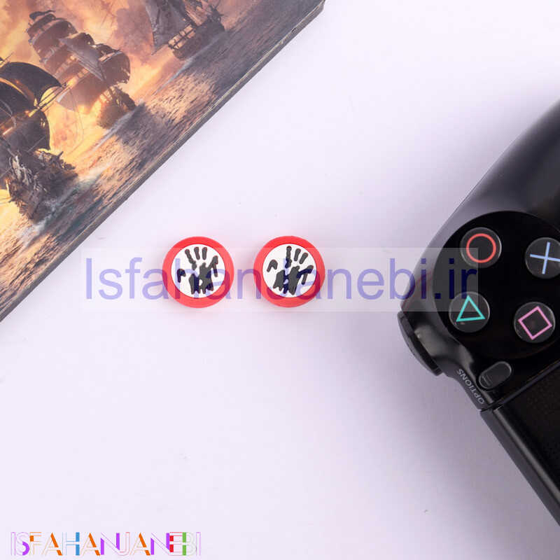 اصفهان جانبی-روکش آنالوگ دسته بازی Play Station/XBOX طرح دست کد 2 قرمز