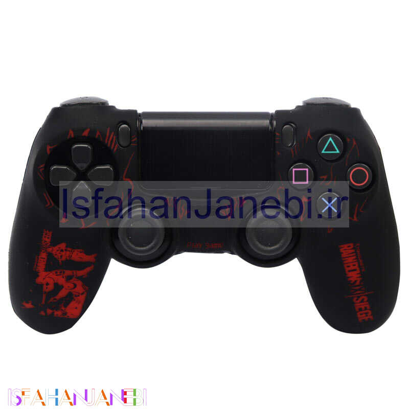 اصفهان جانبی-روکش دسته بازی PS4 طرح RainBow 6 کد 2 + روکش آنالوگ هدیه