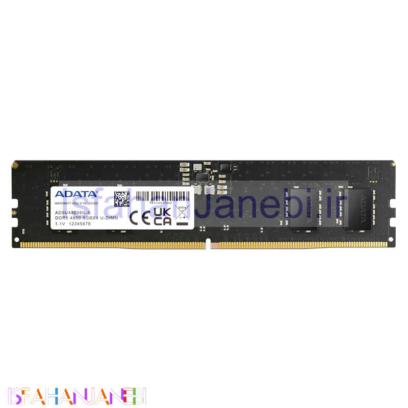 اصفهان جانبی-رم کامپیوتر Adata Premier DDR5 8GB 4800MHz CL40 Single