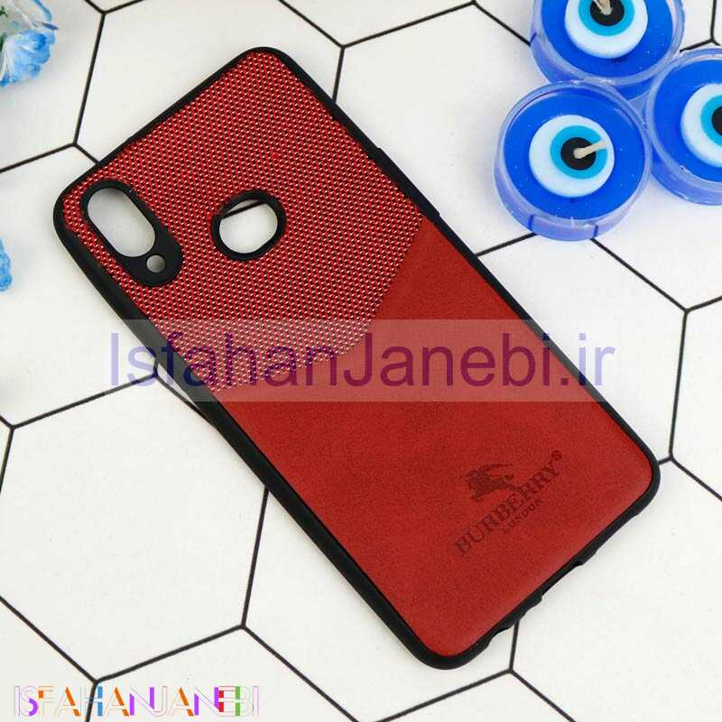 اصفهان جانبی-قاب چرمیBURBERRY سامسونگ A10s قرمز