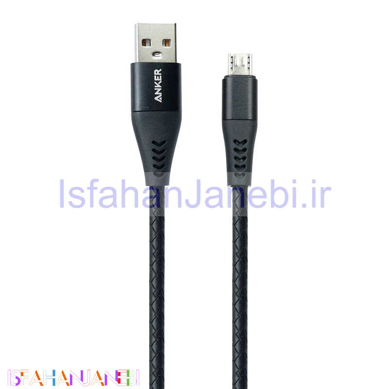 اصفهان جانبی-کابل فست شارژ میکرو یو اس بی Anker 2A 1m
