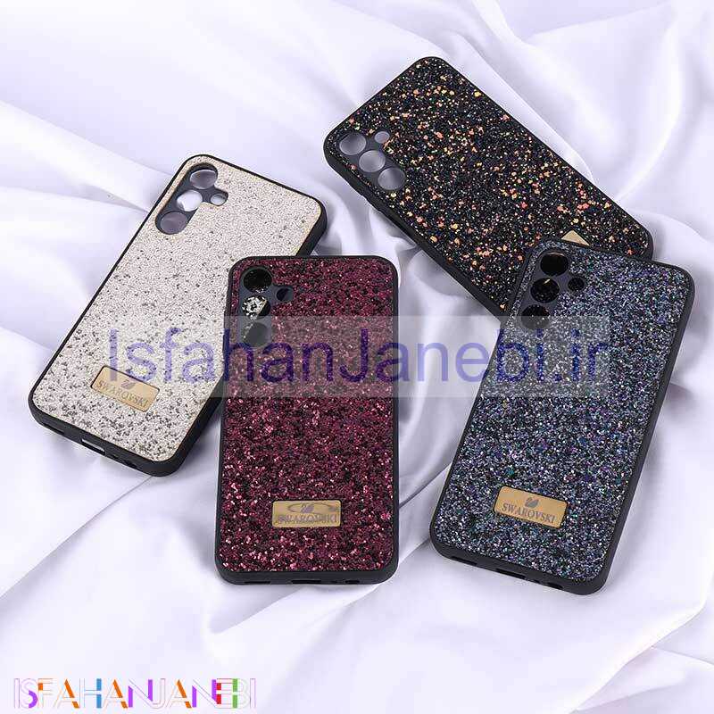 اصفهان جانبی-قاب شاینی Swarovski سامسونگ Galaxy A15 محافظ لنزدار