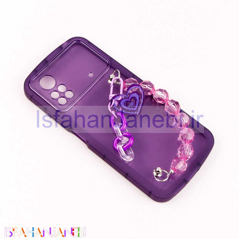 اصفهان جانبی-قاب فانتزی محافظ لنزدار + بند آویز سنگی Xiaomi Poco X4 Pro 5G