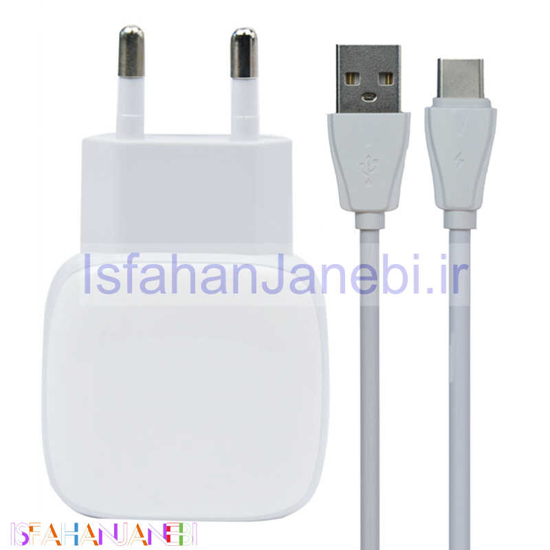اصفهان جانبی-شارژر دیواری 18 وات الدینو A2313C QC3 PD + کابل Type-C