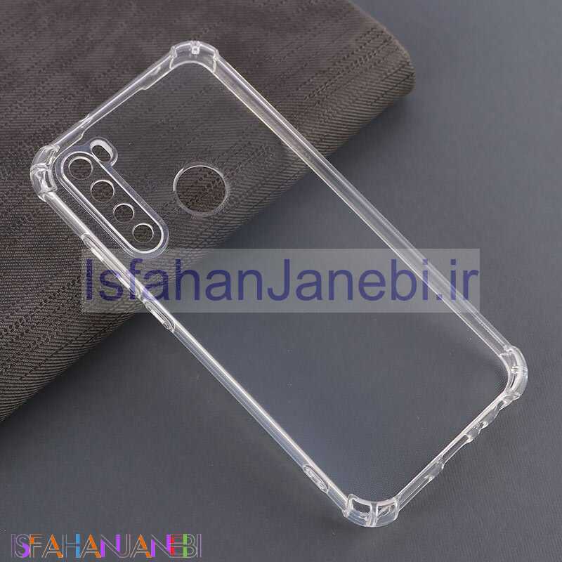 اصفهان جانبی-قاب ژله ای ضربه گیر بی رنگ شیائومی Redmi Note 8 محافظ لنزدار
