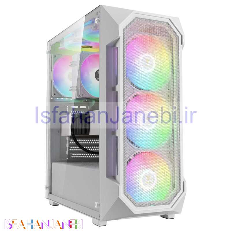 اصفهان جانبی-کیس کامپیوتر گیم دیاس Gamdias Aura GC1 Elite WH
