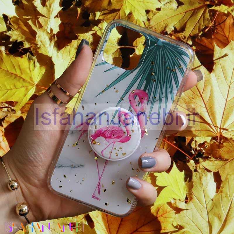 اصفهان جانبی-قاب رنگین کمانی پاپ سوکت دار خرچنگی کد3 آیفون iPhone 11 Pro