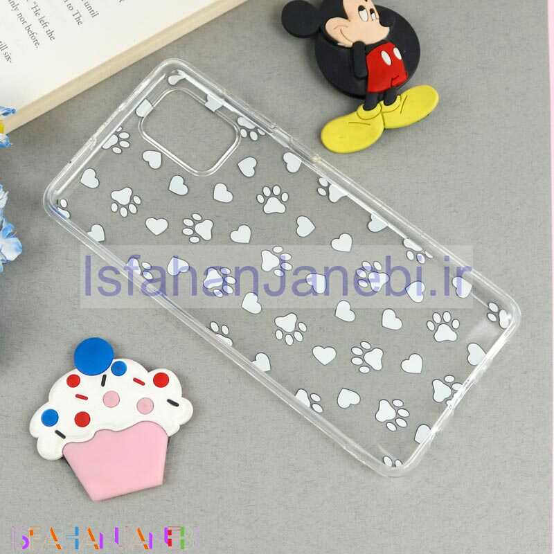اصفهان جانبی-قاب ژله ای شفاف طرحدار ردپا Samsung Galaxy A71