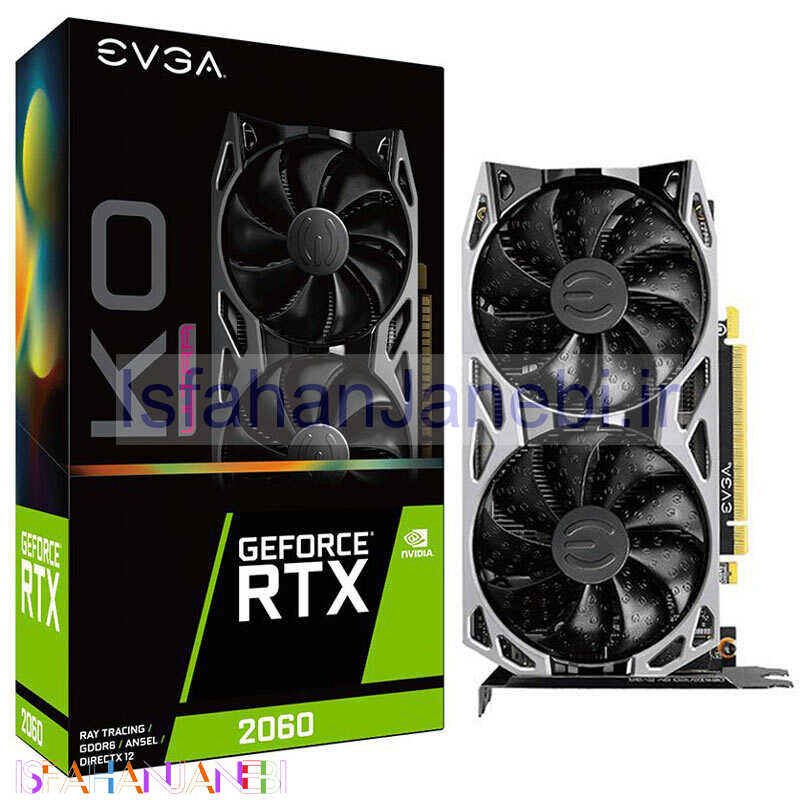 اصفهان جانبی-کارت گرافیک EVGA Ultra GeForce RTX2060 KO O6G GDDR6 192Bit