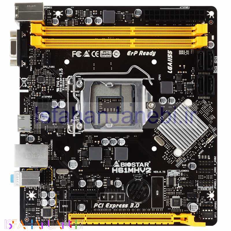 اصفهان جانبی-مادربرد بایوستار H61MHV2 DDR3
