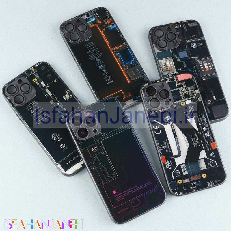 اصفهان جانبی-قاب PC طرح برد محافظ لنزدار iPhone 13 Pro Max