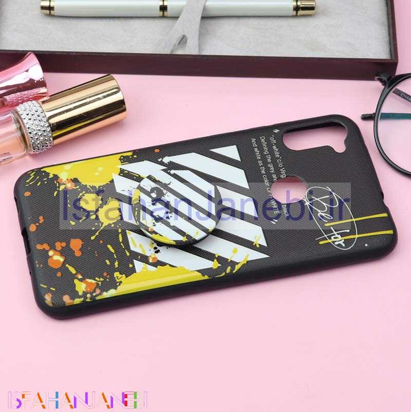 اصفهان جانبی-قاب فانتزی برجسته + پاپ سوکت کد18 سامسونگ A11 / M11