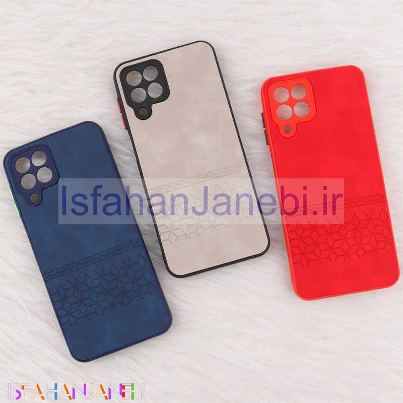 اصفهان جانبی-قاب چرمی طرحدار Smartphone محافظ لنزدار Samsung Galaxy M33