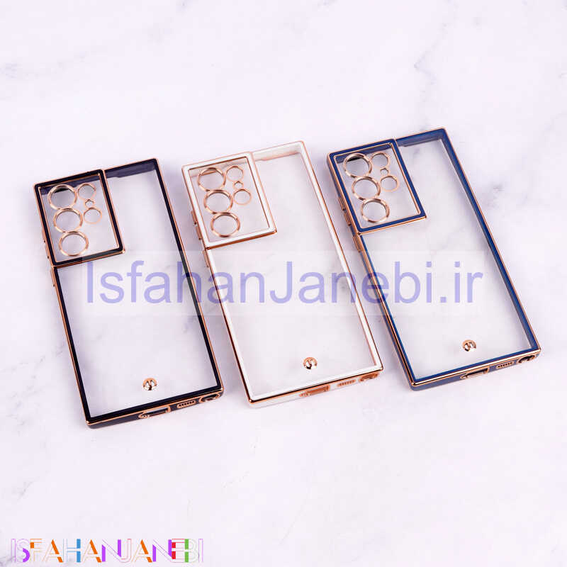 اصفهان جانبی-قاب Space سامسونگ Galaxy S22 Ultra دور رنگی محافظ لنزدار