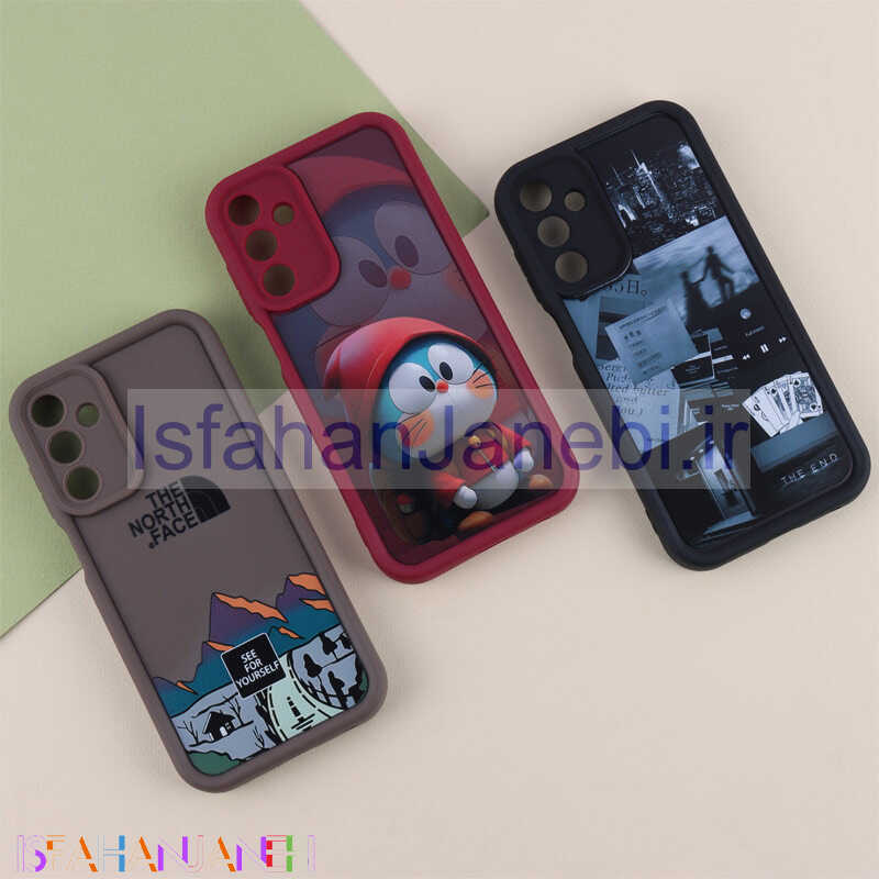 اصفهان جانبی-قاب سولید طرح دار محافظ لنزدار Samsung Galaxy A15