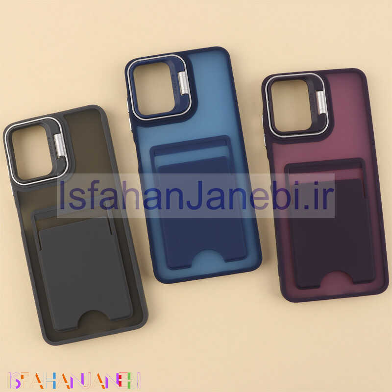 اصفهان جانبی-قاب جاکارتی دار Support سامسونگ Galaxy A06 پشت مات استندشو