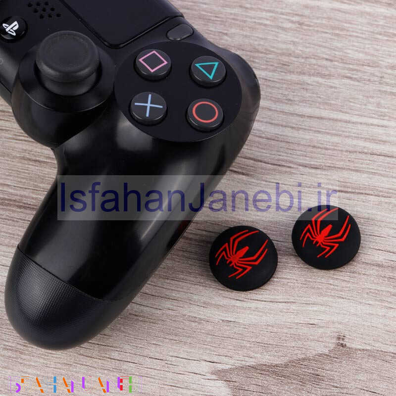اصفهان جانبی-روکش آنالوگ دسته بازی Play Station/XBOX طرح Spider Man مشکی قرمز
