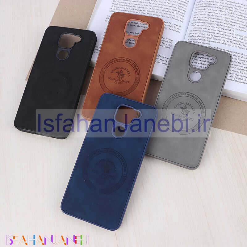 اصفهان جانبی-قاب چرمی Polo & Racquet Club شیائومی Redmi Note 9 / Redmi 10x 4G طرح مگ سیف