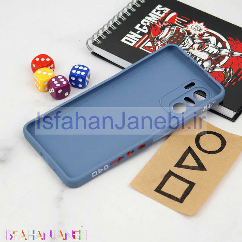 اصفهان جانبی-قاب سیلیکونی محافظ لنزدار طرح اسکویید گیم Xiaomi Poco F3 کد 1
