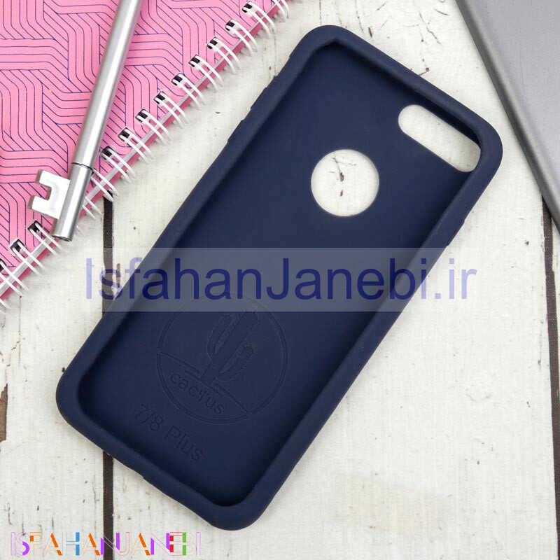 اصفهان جانبی-قاب سیلیکونی کاکتوس iPhone 7 Plus / 8 Plus سرمه ای