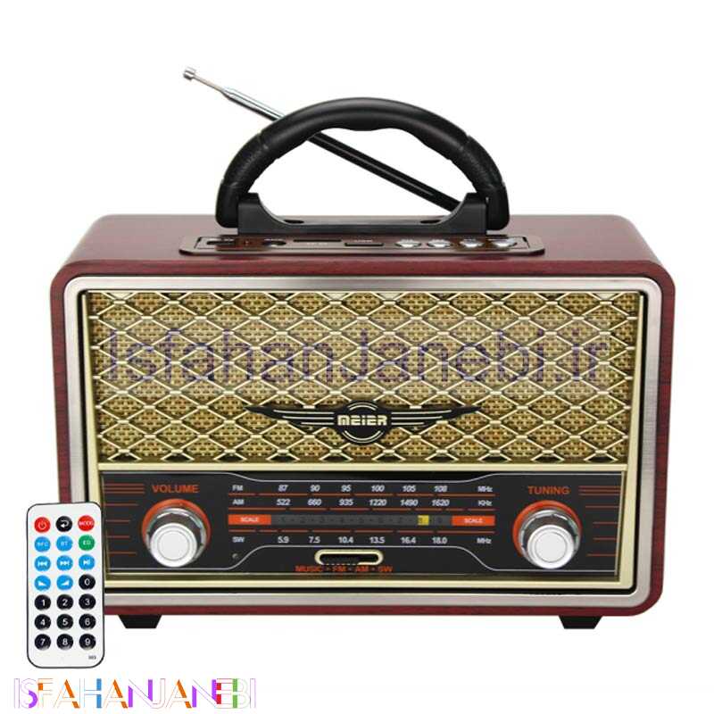 اصفهان جانبی-رادیو اسپیکر بلوتوثی رم و فلش خور Meier M-156BT + ریموت کنترل