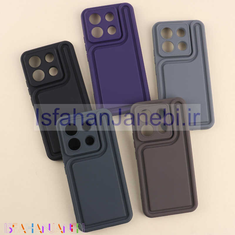 اصفهان جانبی-قاب سولید برجسته محافظ لنزدار Xiaomi Poco X6