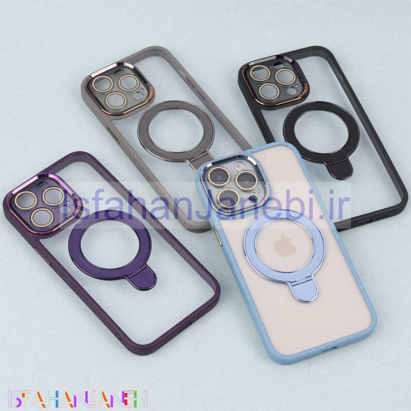 اصفهان جانبی-قاب PC شفاف مگ سیف Eason Case استند شو محافظ لنزدار iPhone 14 Pro Max