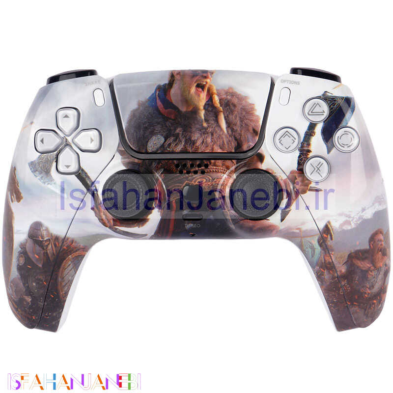 اصفهان جانبی-دسته بازی بی سیم طرح پلی استیشن فایو P4-Plus T29 AC Valhalla PS4 / PC