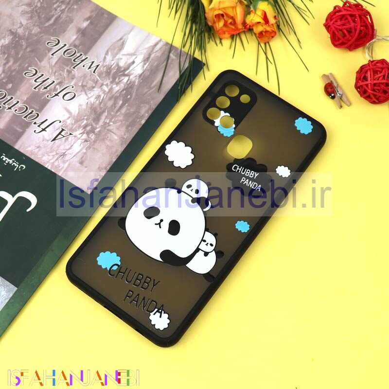 اصفهان جانبی-قاب PC مات محافظ لنزدار طرحدار پاندا Samsung A21s