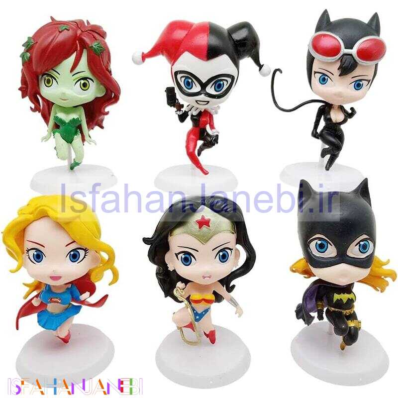 اصفهان جانبی-اکشن فیگور طرح DC Super Hero Girls بسته 6 عددی