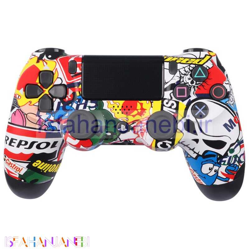 اصفهان جانبی-دسته بازی بی سیم SONY PlayStation 4 DualShock 4 High Copy طرح فانتزی کد 7