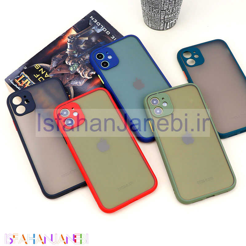 اصفهان جانبی-قاب PC مات محافظ لنز دار iPhone 11