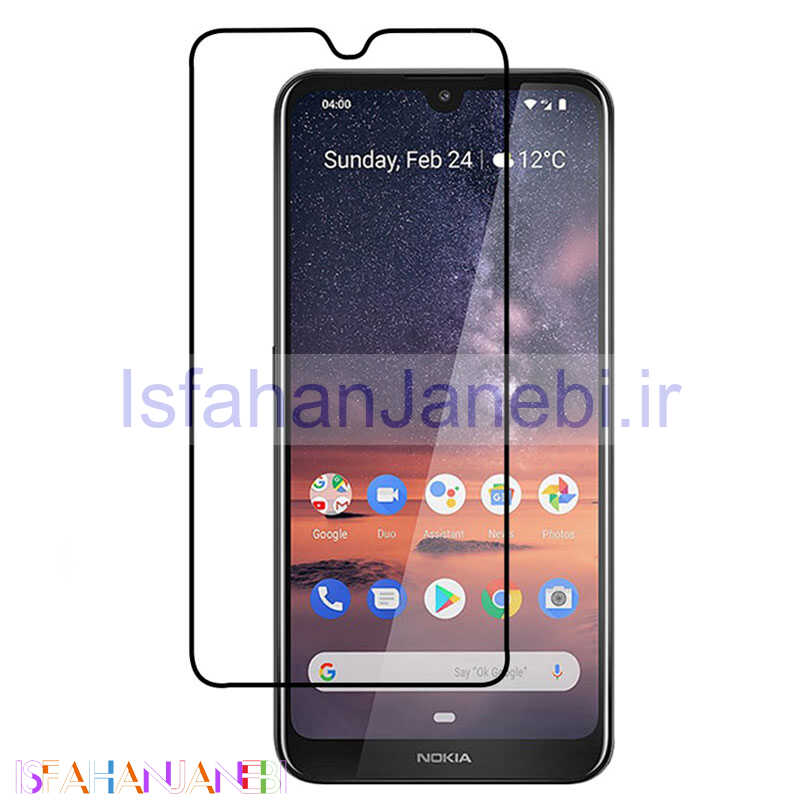 اصفهان جانبی-گلس تمام چسب Nokia 3.2 مشکی