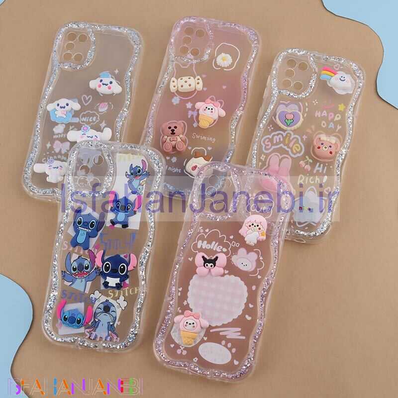 اصفهان جانبی-قاب شاینی سامسونگ Galaxy A31 عروسکی محافظ لنزدار