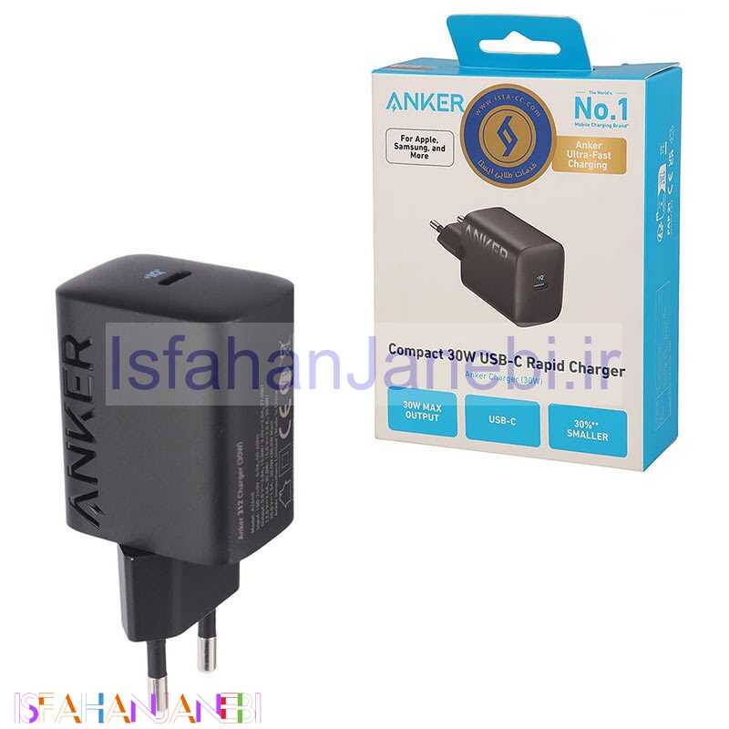 اصفهان جانبی-شارژر دیواری 30 وات انکر A2640 PD 3A