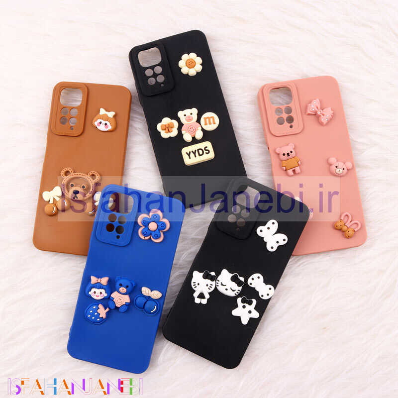 اصفهان جانبی-قاب فانتزی عروسکی Pro Camera محافظ لنزدار Xiaomi Redmi Note 11 / 11s