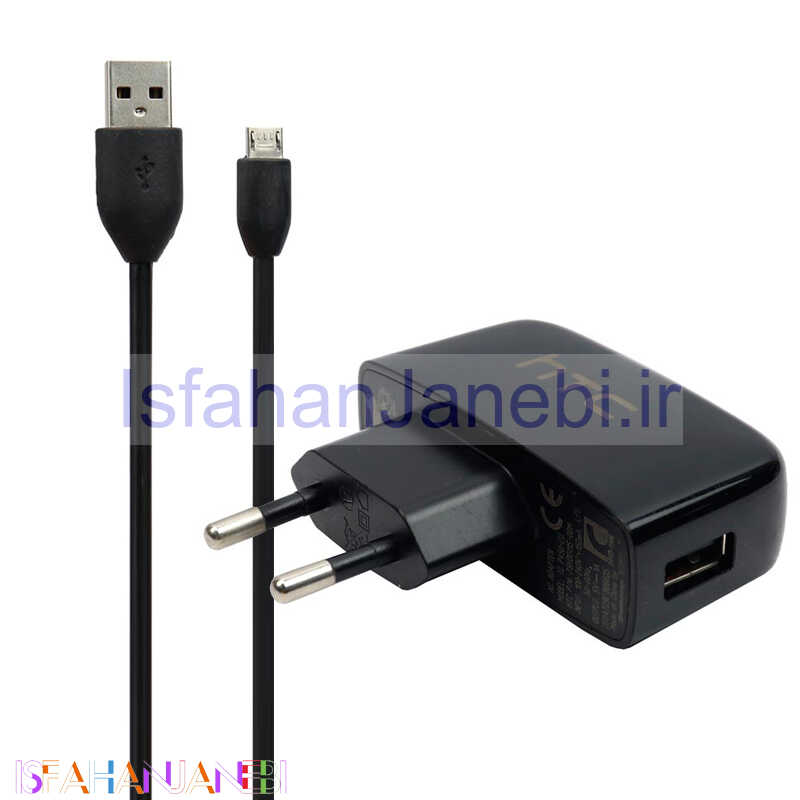 اصفهان جانبی-شارژر دیواری HTC 1A + کابل میکرو یو اس بی