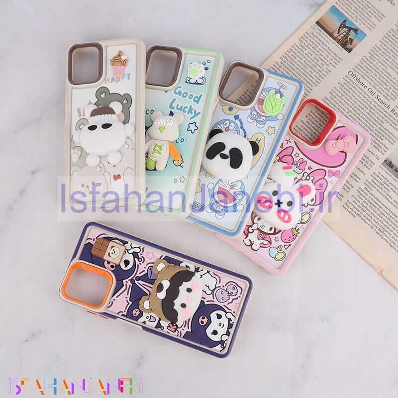 اصفهان جانبی-قاب سولید سامسونگ Galaxy A06 عروسکی برجسته فانتزی