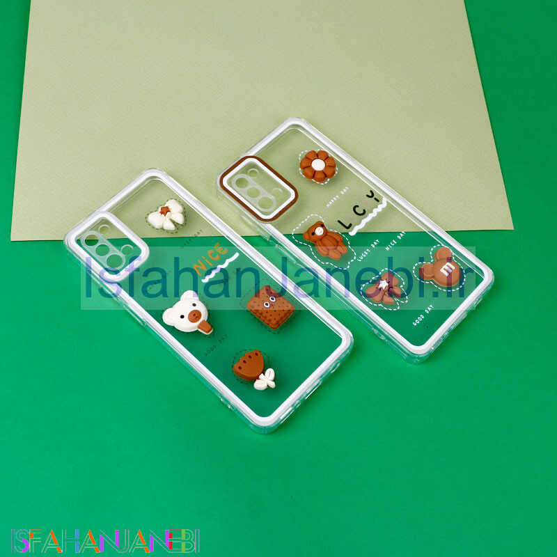 اصفهان جانبی-قاب عروسکی خرس بیسکویتی محافظ لنزدار Samsung Galaxy A31