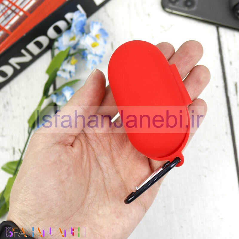 اصفهان جانبی-کاور محافظ سیلیکونی هندزفری هایلو Haylou GT1 Pro + آویز قلاب