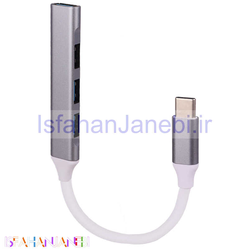 اصفهان جانبی-هاب 4 پورت Type-C کایزر KH-22