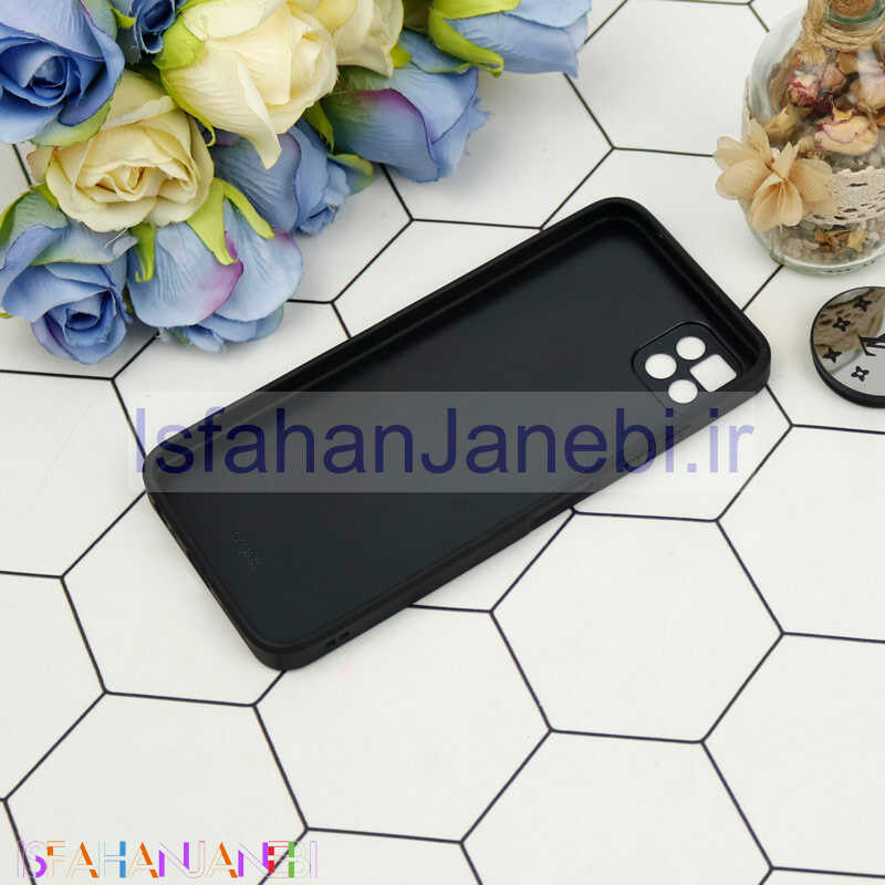 اصفهان جانبی-قاب محافظ لنزدار آینه ای + پاپ سوکت طرح LV مشکی Samsung Galaxy A22 5G