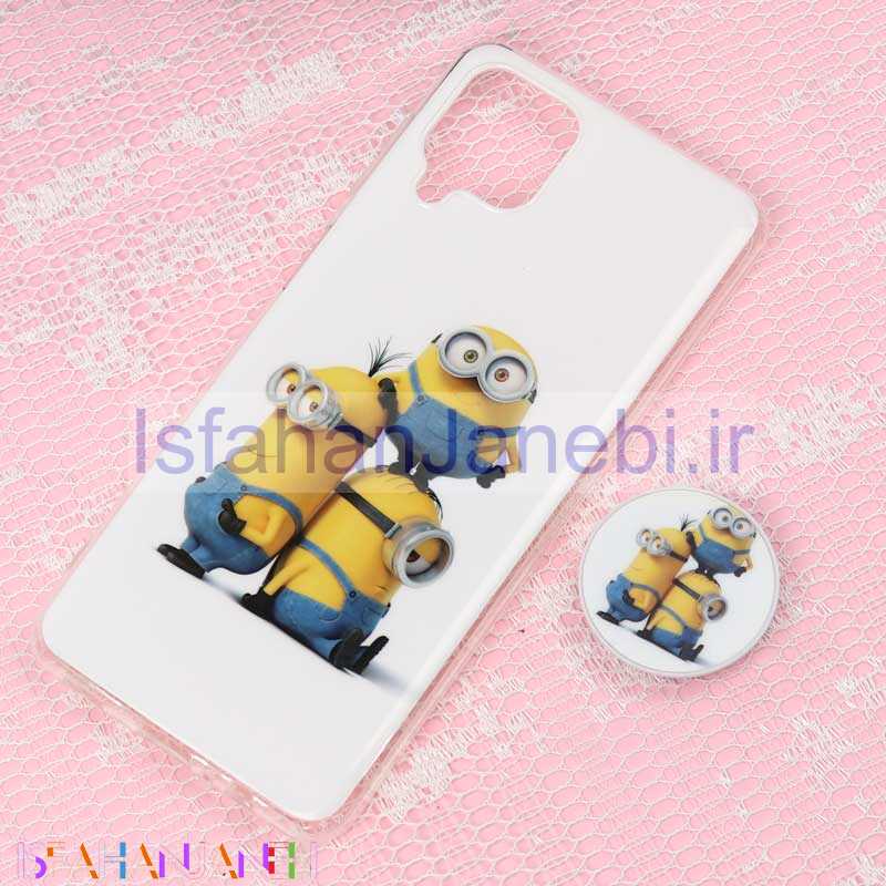 اصفهان جانبی-قاب سوپر IMD دور شفاف پاپ سوکت دار Samsung A12 مینیون