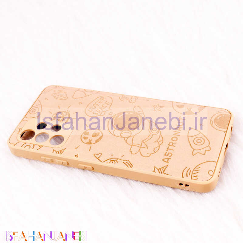اصفهان جانبی-قاب ضد ضربه چرمی Astronaut محافظ لنزدار Samsung Galaxy A32 4G