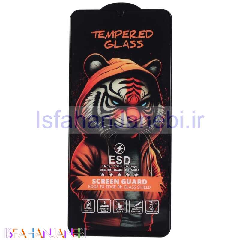 اصفهان جانبی-گلس آنتی استاتیک Tiger Tempered سامسونگ Galaxy A05 / A05s / A06