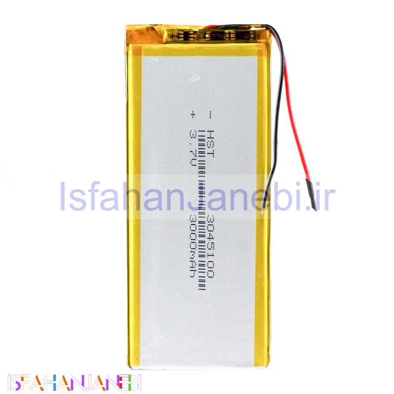 اصفهان جانبی-باتری لیتیوم 3000mAh 105*45*3mm 3045100
