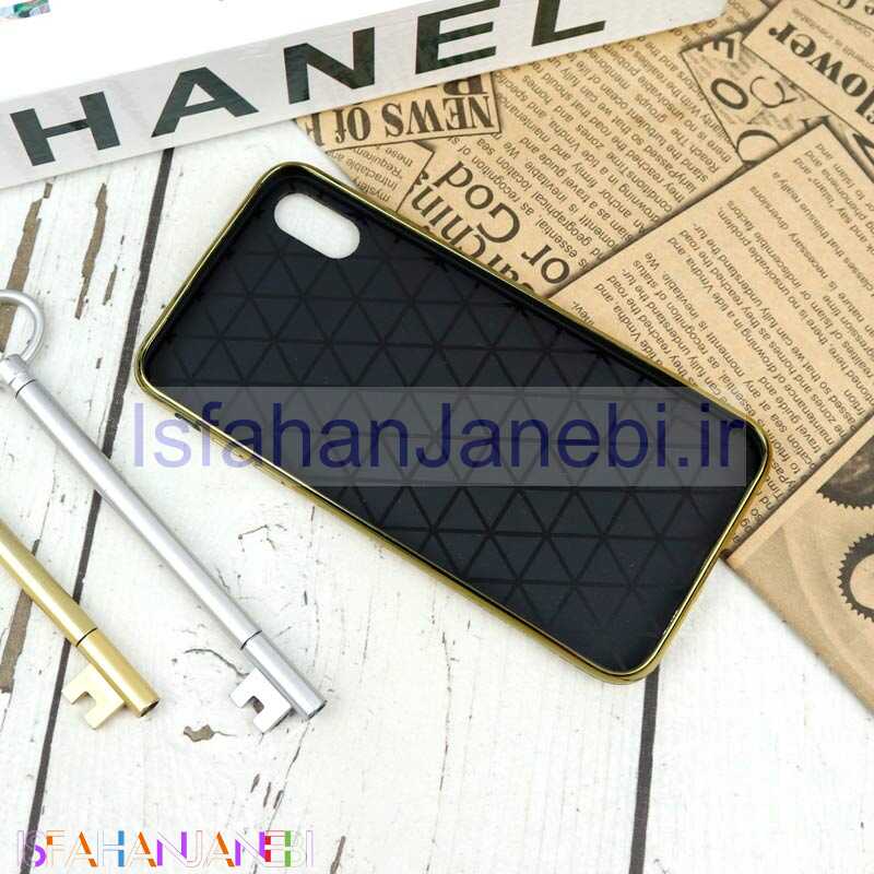 اصفهان جانبی-قاب ژله ای الماسی iPhone XS Max طلایی