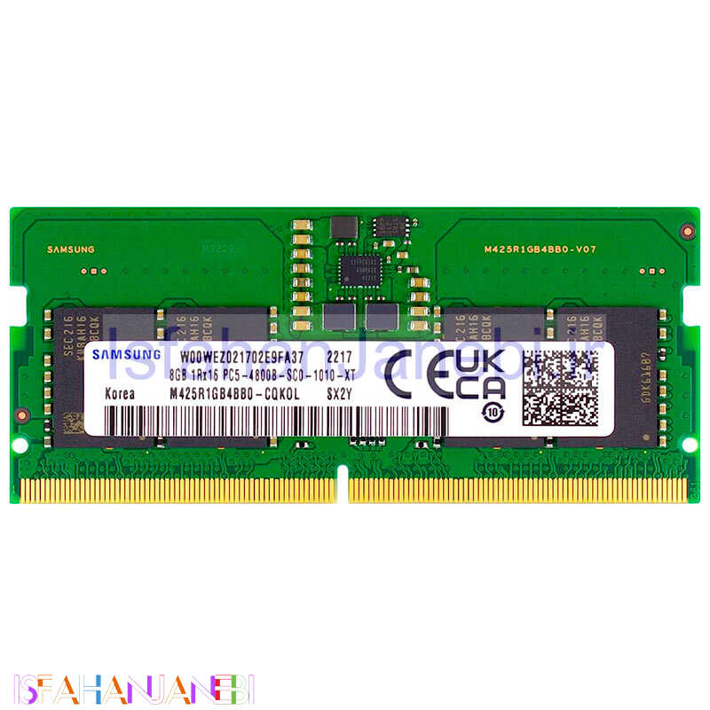 اصفهان جانبی-رم لپ تاپ Samsung M425R1GB4BB0-CQK0l DDR5 8GB 4800MHz CL40