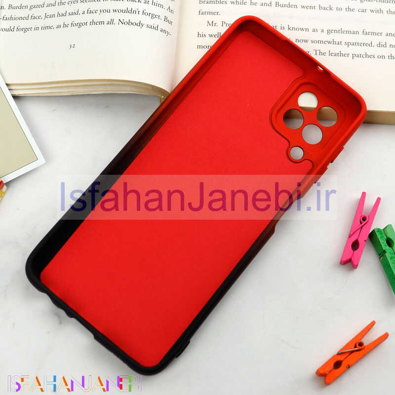 اصفهان جانبی-قاب سیلیکونی محافظ لنزدار دو رنگ Samsung Galaxy A22 4G