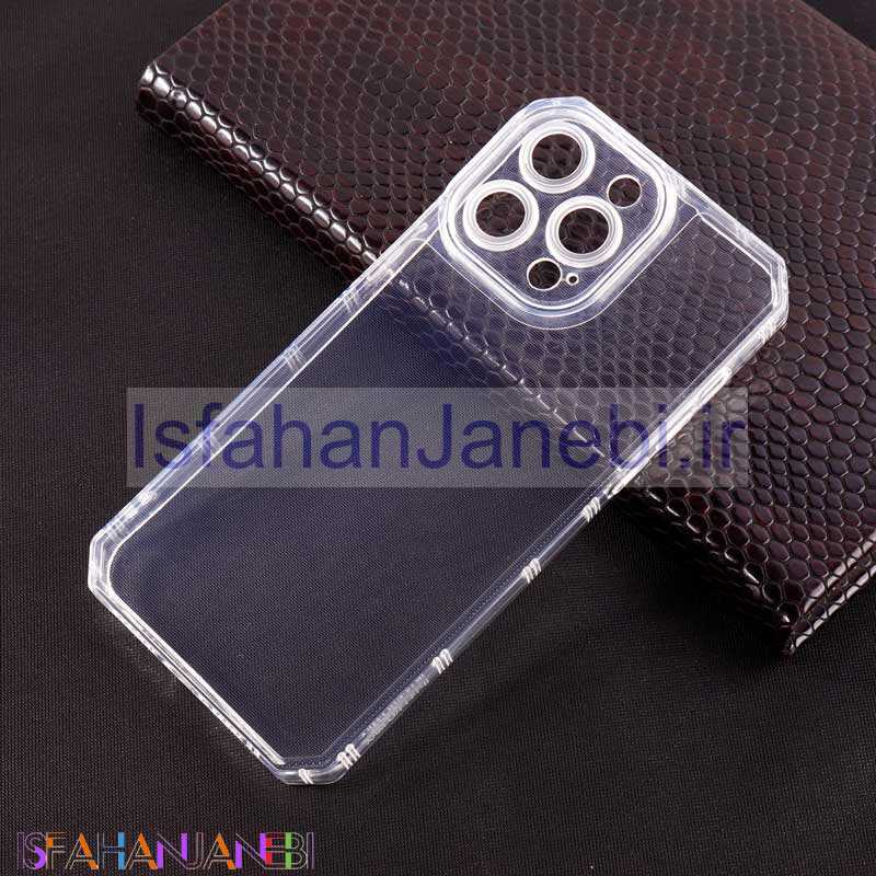 اصفهان جانبی-قاب ژله ای بی رنگ محافظ لنزدار iPhone 14 Pro Max